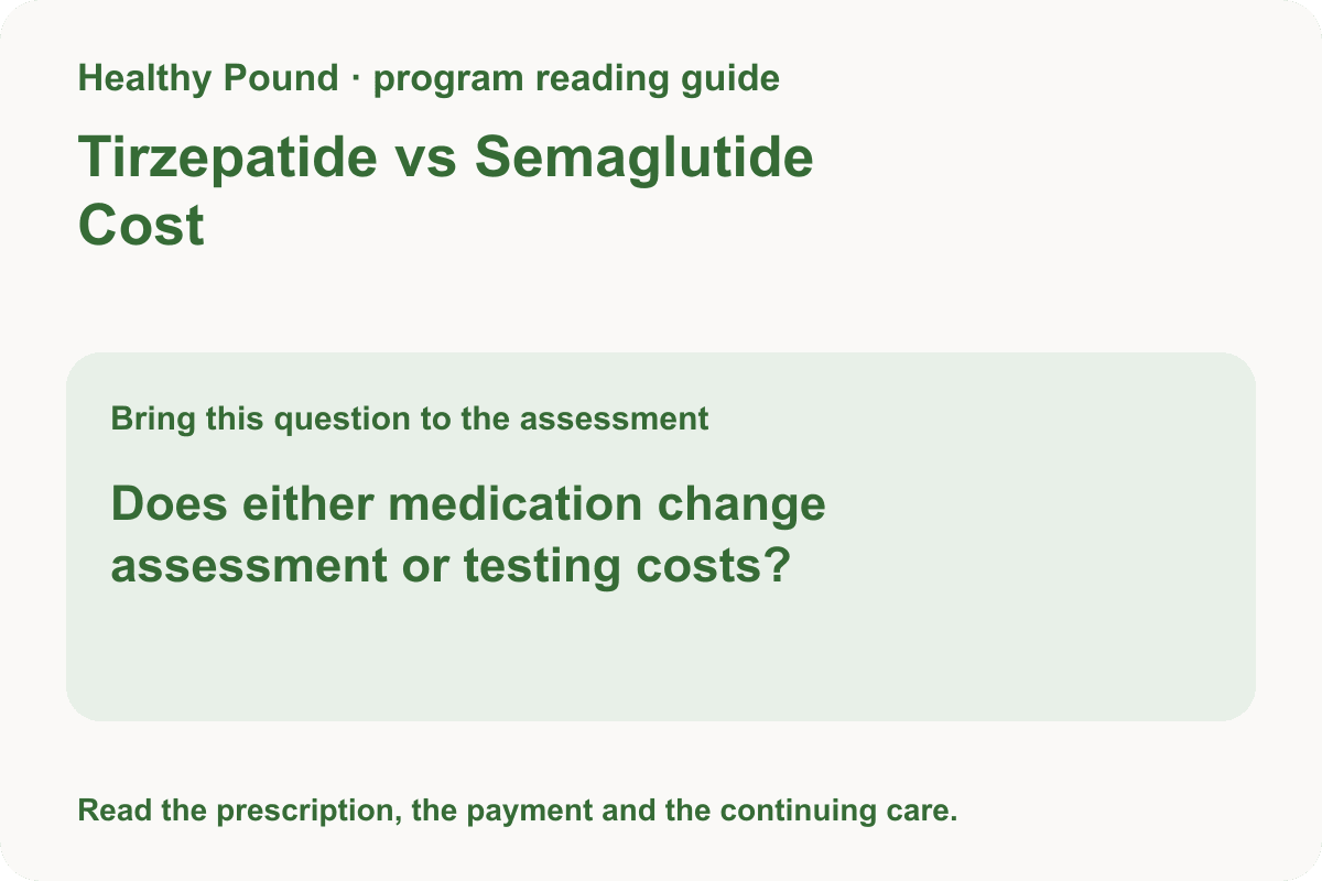 Tirzepatide vs Semaglutide Cost: Compare Like-for-Like Plans